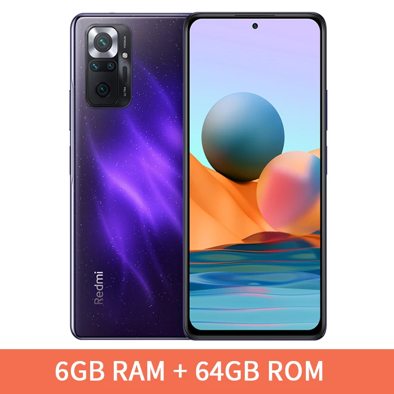 Xiaomi Redmi Note 10 Pro 128GB 6GB Ram GSM Unlocked - Onyx Gray