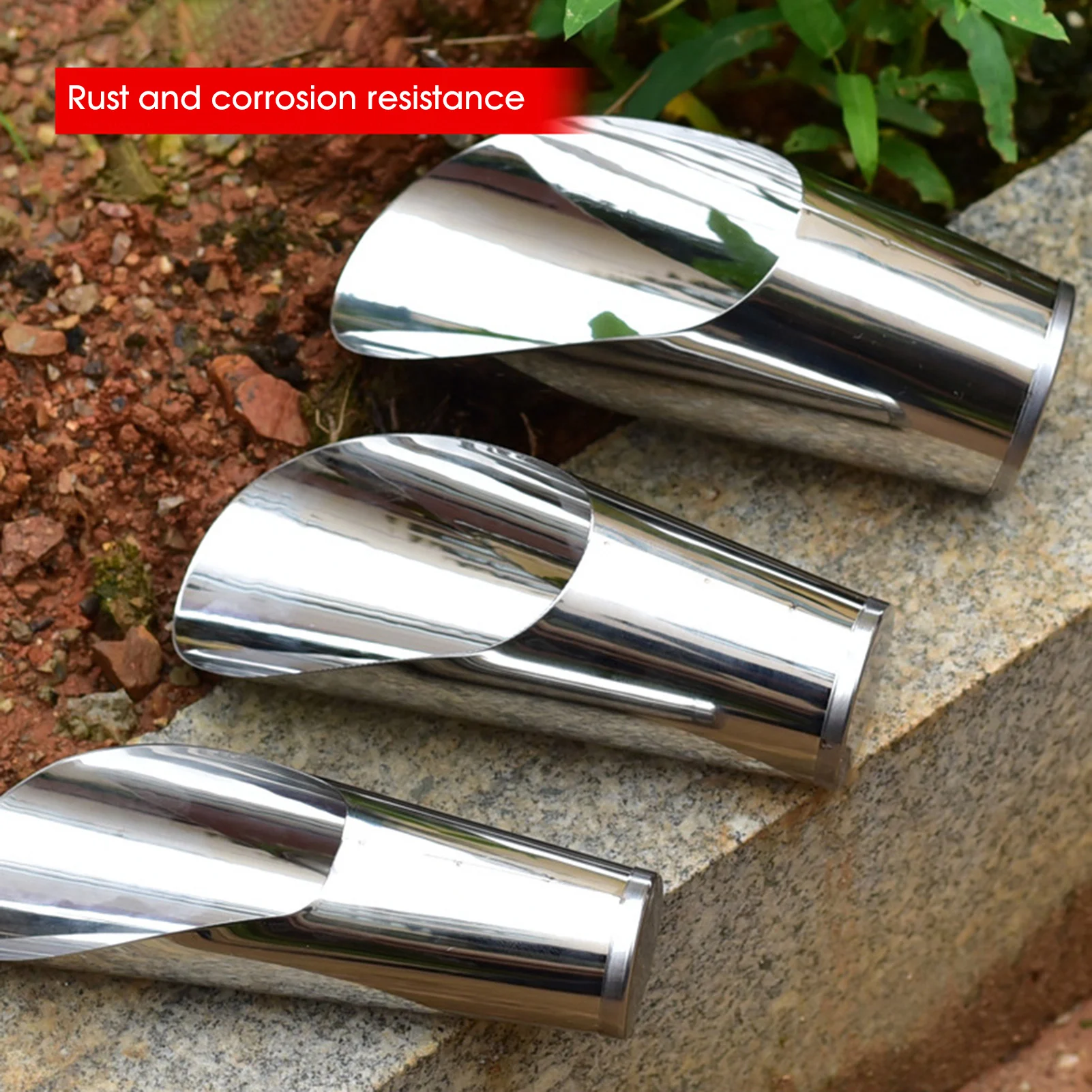 New Soil Stainless Steel Spade Shovel Cup Cultivation Bucket Succulent DIY Potted Bonsai Plant Outdoor Planting Cup Spatula