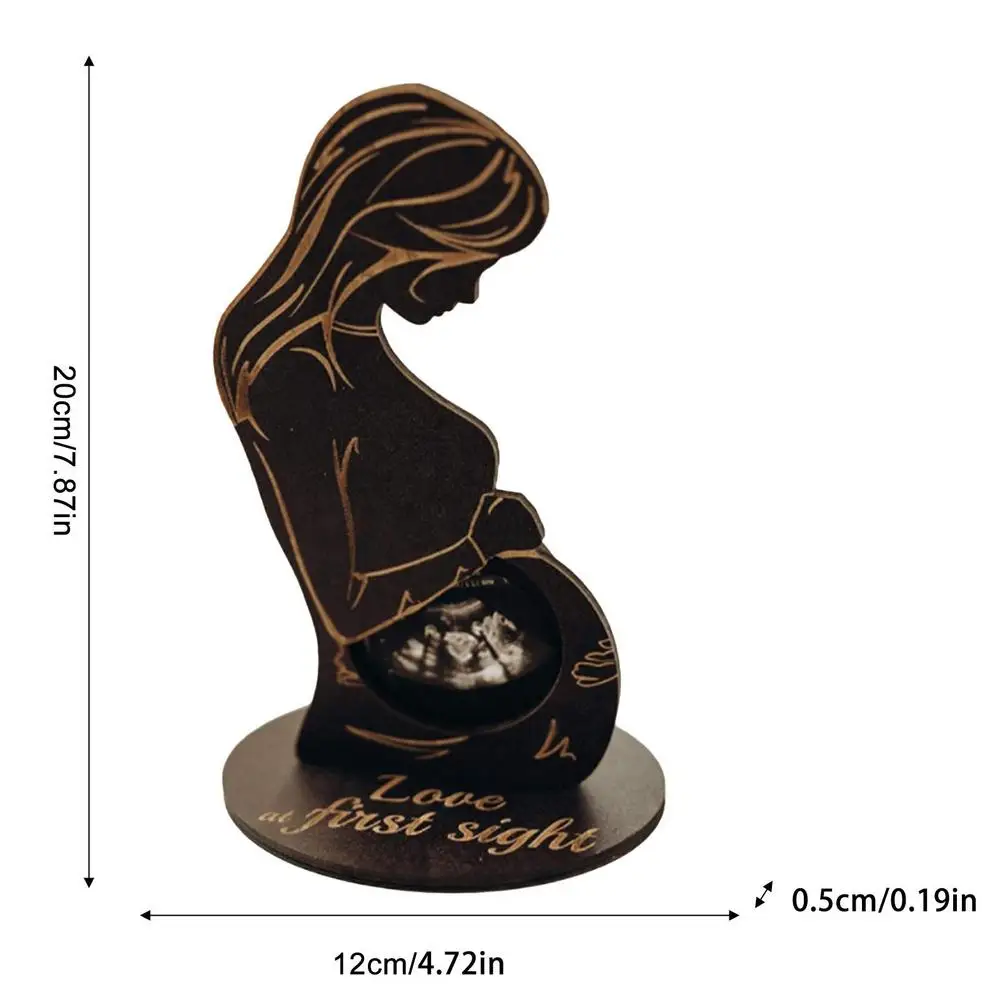 Cadre Grossesse Bois MAIXINNEW - Lot De 3 | Cadeau Future Maman | Révélation Bébé Original