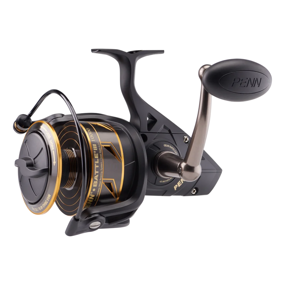 Penn Battle Fishing Reel, 100% Original, BTLIII CNC Handle, Saltwater Spinning  Reel, 2500, 3000, 4000, 5000, 6000, 8000, BTLIII