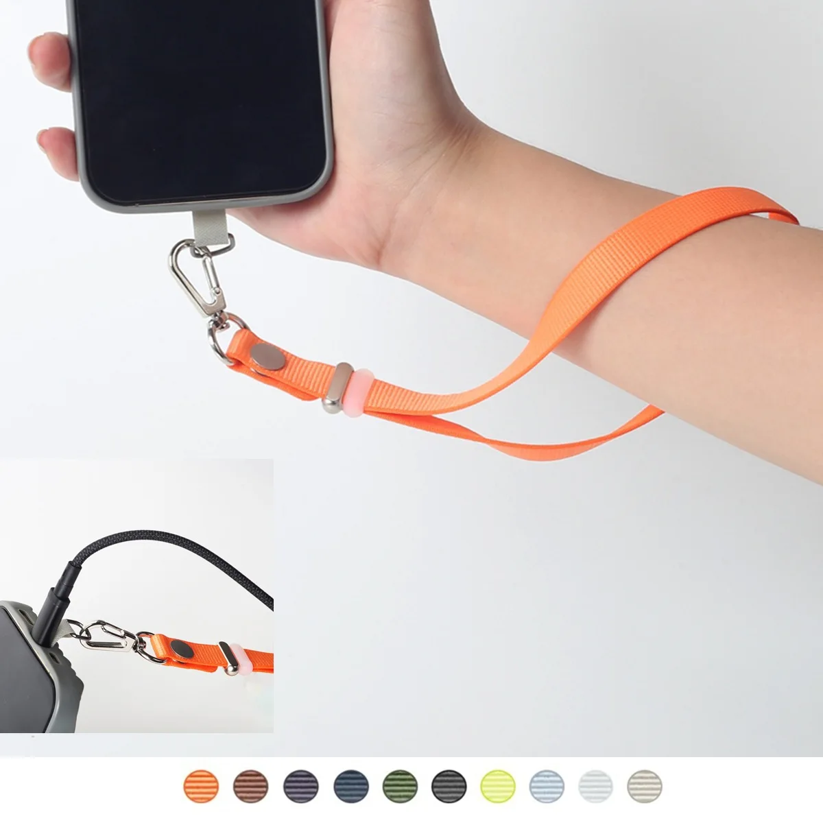Universal Nylon Wrist Lanyard with Adjustable Drop-Proof Design