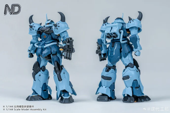 재고 있음 NIDAI 모델 1/144 MS-07B-3 Gouf 맞춤형 액션 피규어 외관 조립 모델 키트 애니메이션 로봇 플라스틱 모델 장난감 선물