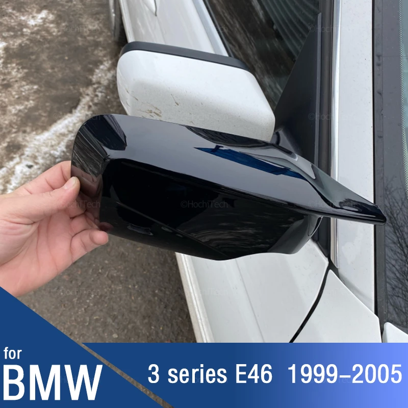 

Сменная черная зеркальная крышка в стиле углеродного волокна для BMW E46 316i 318i 318d 320d 320i 323i 325i 328i 330d 330i 330xi 1998-2005