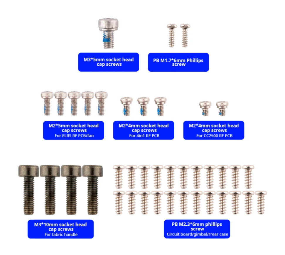 M3* Smm socket head PB M1.7*6mm Phillips cap screws screw