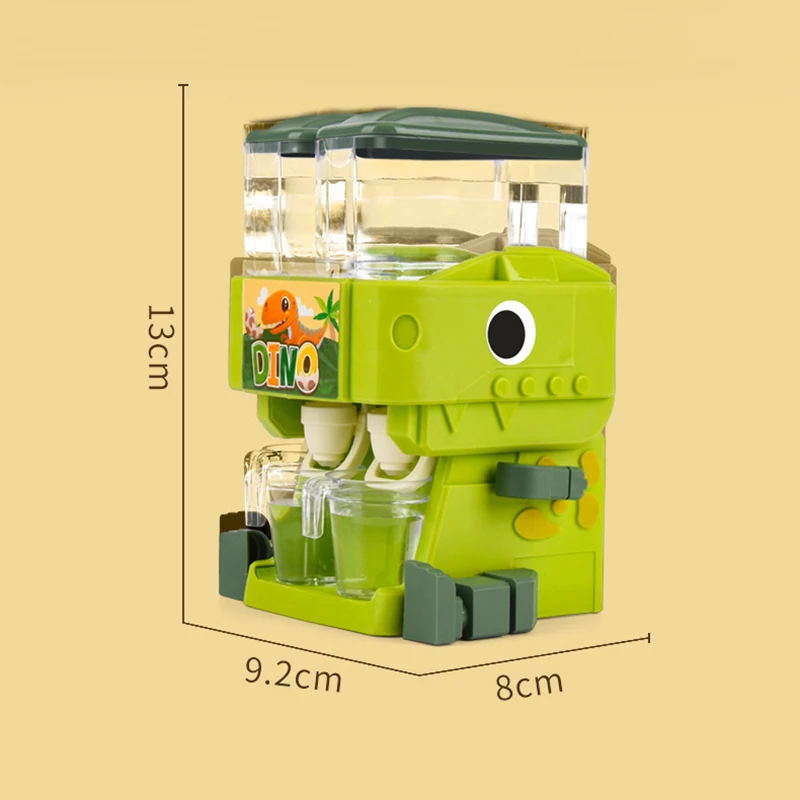 Mini Dual Water Dispenser Kitchen Toys Realistic Miniature Water Juice Drinking Fountain Pretend Play Funny Toys for Boys Girls 6