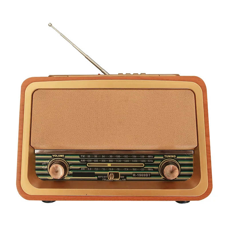 

Bluetooth Speaker FM AM SW 3 Band Retro Radio , USB TF MP3, FM ANTENNA Support Solar Panel Charge and Lamp for Indoor Outdoor