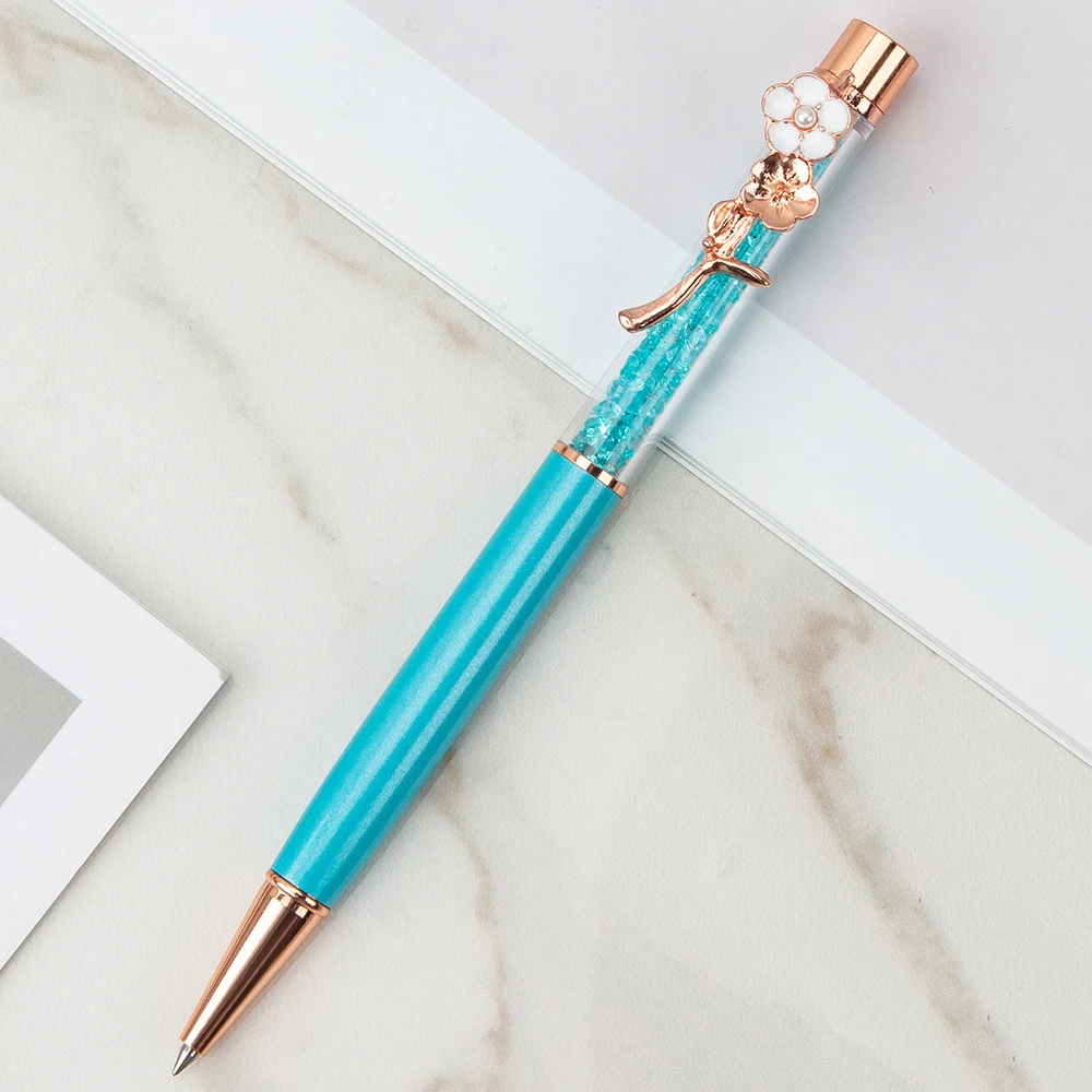 Set Di 4 Penne A Sfera In Metallo Con Cristalli – Design Elegante, Scrittura Fluida, Inchiostro Nero – Cancelleria Creativa Per Ufficio E Scuola