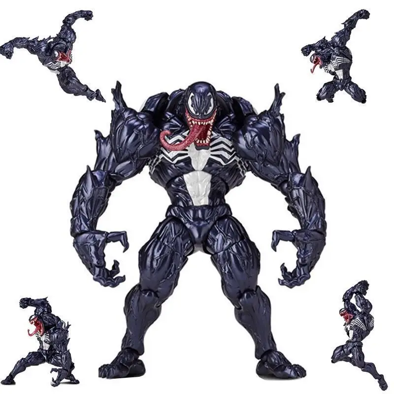 

Marvel Series Anime Peripheral Hand-made Black Venom Spider-Man Model Collection Toys Assembled Desktop Decoration Birthday Gift