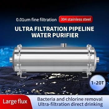 304 Stainless Steel Water Filter System PVDF Ultrafiltration Purifier Commercial Home Kitchen Drink Straight UF Filters