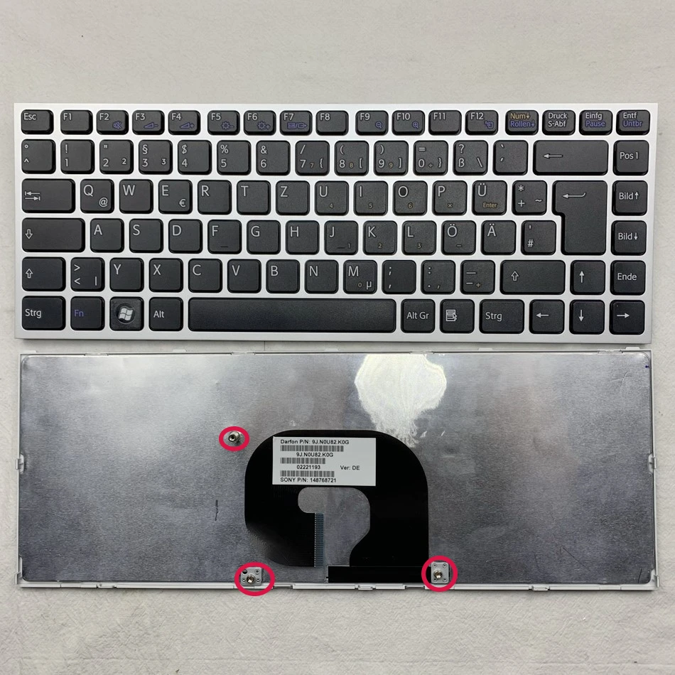 

Germany Laptop Keyboard For SONY VAIO VPC-Y11 Y115 Y118 Y119 VPC-Y21 Y218 Y219 Y21AFJ VPC-Y22 Series GR Qwertz Layout