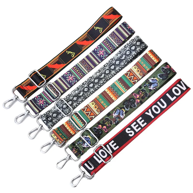Women Adjustable Nylon Crossbody Messenger Shoulder Bag Belts for Women Bag Accessories New Ethnic Style