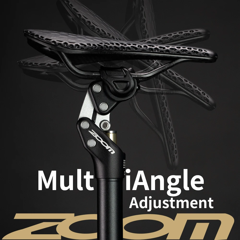 Zoom Tige de selle de vélo 30,9 x 350 mm Amortisseur Amortisseur Tige de selle de vélo avec collier de serrage réglable pour vélo électrique VTT BMX (Noir