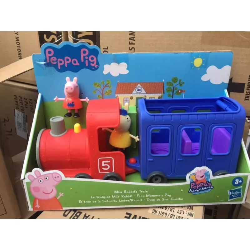 

Hasbro Peppa Pig Miss Rabbit Train Kids Glide Little Train Play House Toy Set Model Boy Girl Birthday Gift Children's Day Gift