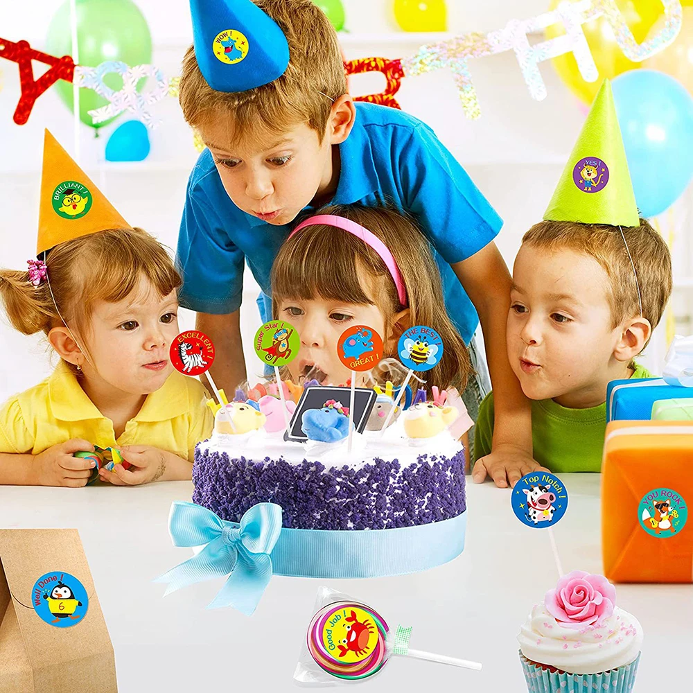 50-500 stücke Kinder Aufkleber Bunte Spaß Motivation Aufkleber für Lehrer Belohnung Student Kinder Spielzeug Dekoration Nette Aufkleber Labe – Detail 8