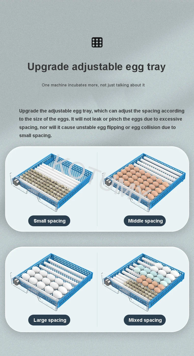 Description Picture 4 of item24/36 Small Household Eggs Hatching Machine Used To Hatch Chicken, Duck, Goose And Quail Eggs Automatic Water Replenishment 220V
