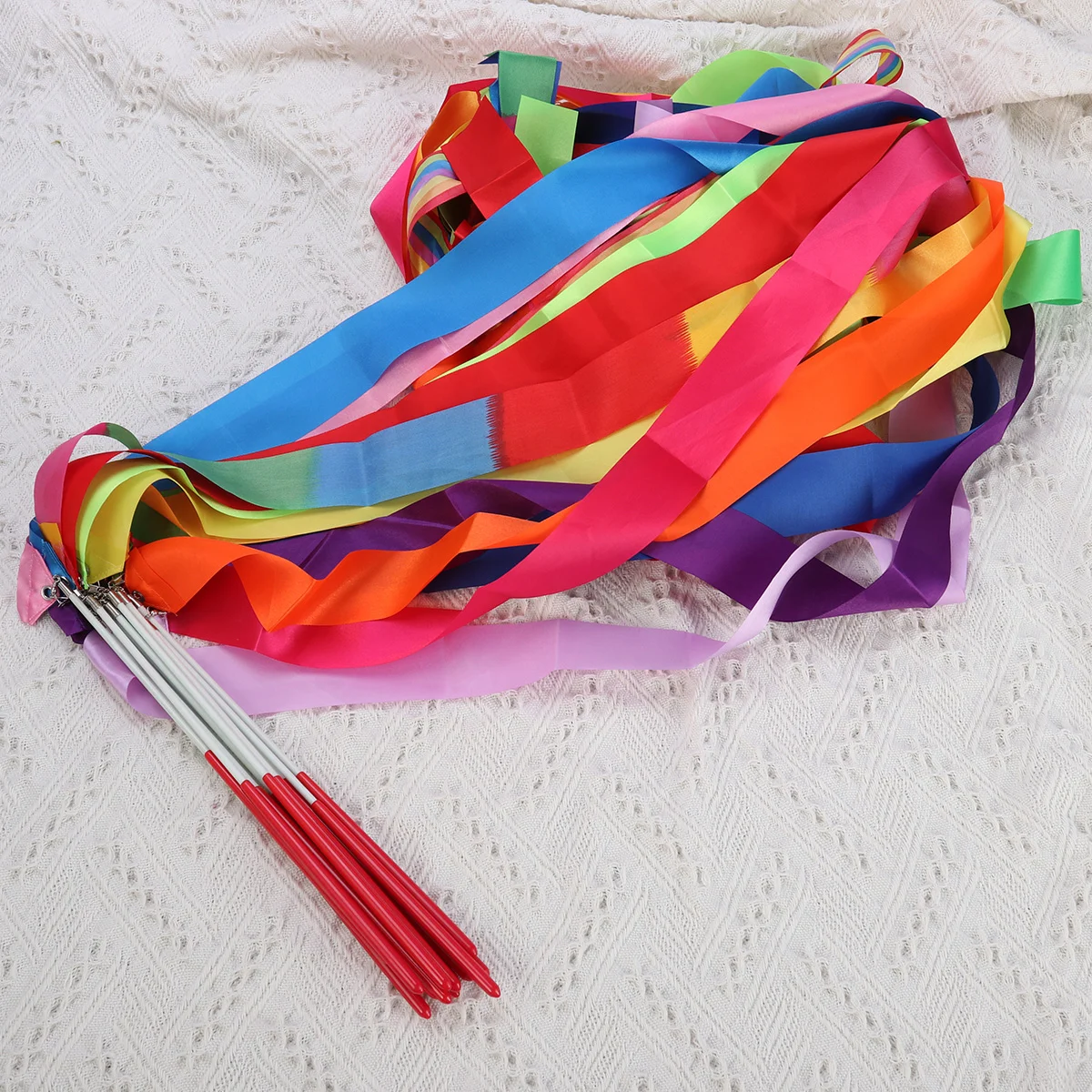 

14 Pcs Magic Wand Child Twerking Toys Double Sleeping Bag Dance Ribbon Streamer