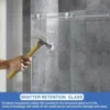 Frameless Shower Doors 68-72" Width x 76" Height with 3/8"(10mm) Clear Tempered Glass 6