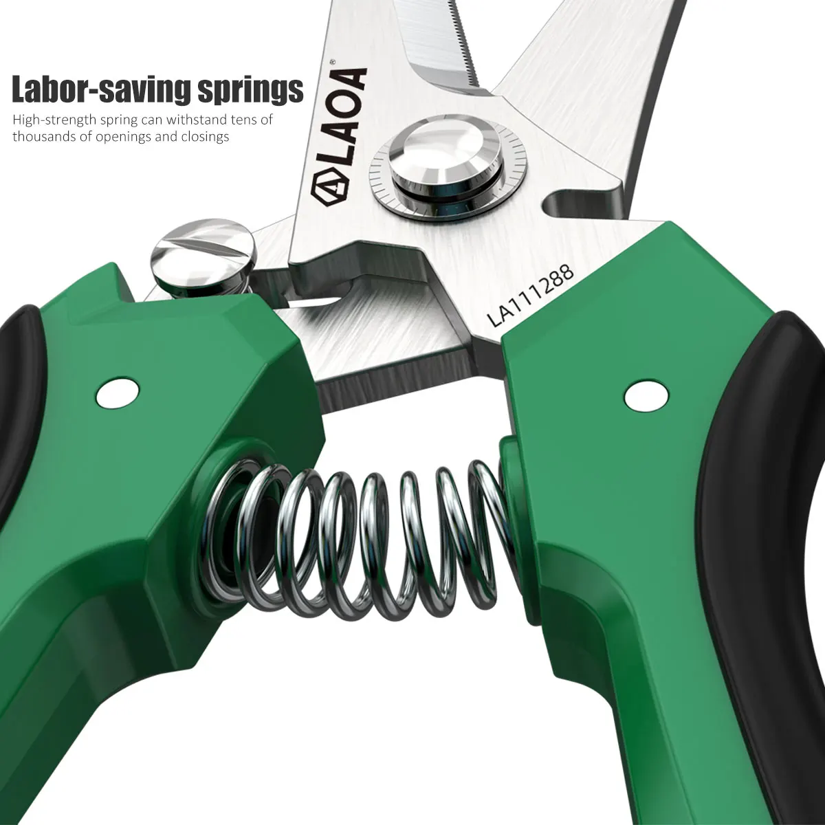 LAOA Stainless Steel Multi-Purpose Scissors Multi-Purpose Electrician's Scissors for Cutting Copper and Aluminum Sheets 5