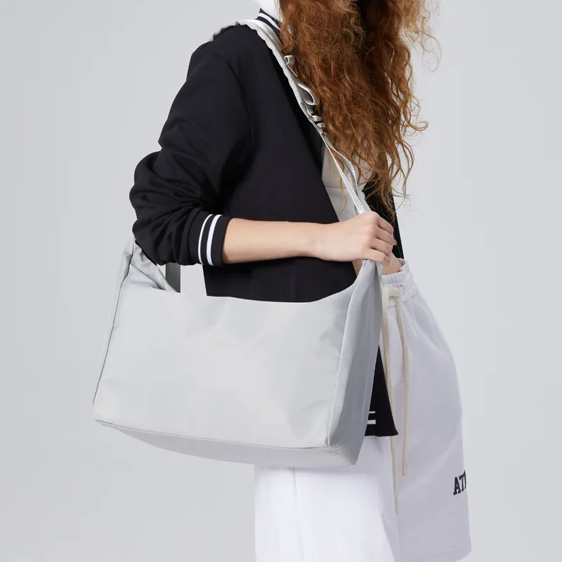 NEW Shoulder Bag Trendy Crossbody Bag Unisex Fashion Sports Leisure Fitness Travel Zipper Solid Color Large Capacity All-Match