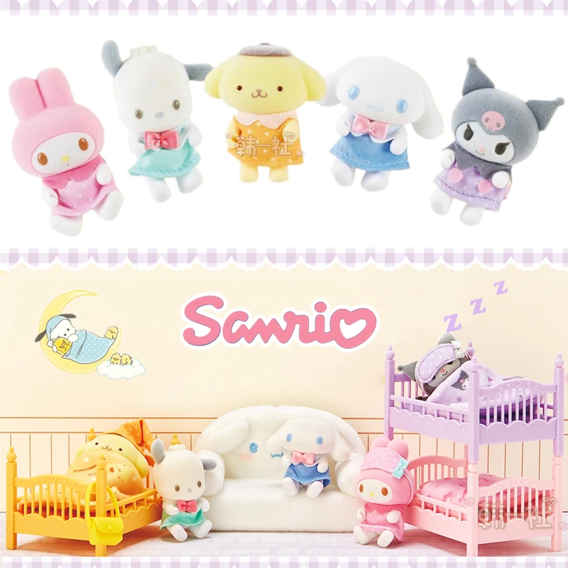 Japanese Sanrio Hello Kitty My Melody Kuromi Cinnamoroll Pochacco Plush Bed  Sofa Anime Figure Dolls Miniature Models - Movies & Tv - AliExpress
