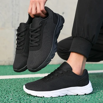 أحذية كاجوال للرجال برباط علوي، أحذية رياضية كاجوال للجري في الهواء الطلق قابلة للتنفس، أحذية رياضية خفيفة الوزن للرجال للتنس 6