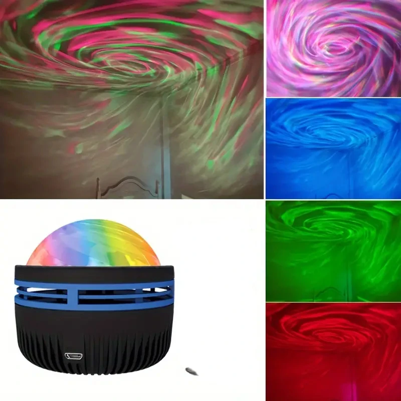 2024 new vortex star projection lamp dynamic remote control water ripple projection lamp bedroom decorative atmosphere nightligh 6
