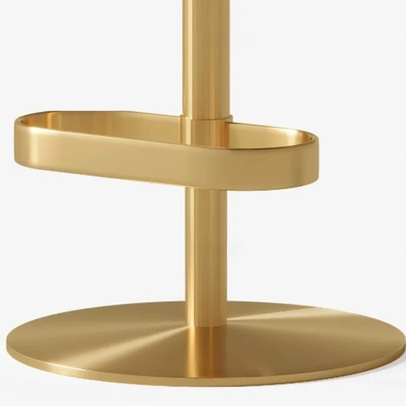 Gold Leg Ergonomic Bar Stools Nordic Minimalist Backrest Relaxing Counter Bar Chairs Adjustable Soft Sillas De Furniture