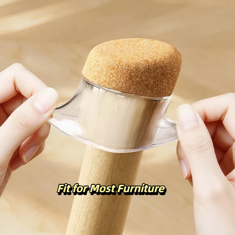 Enhanced Round Chair Leg Caps with Anti-slip Felt Pads for Noise Reduction and Floor Protection