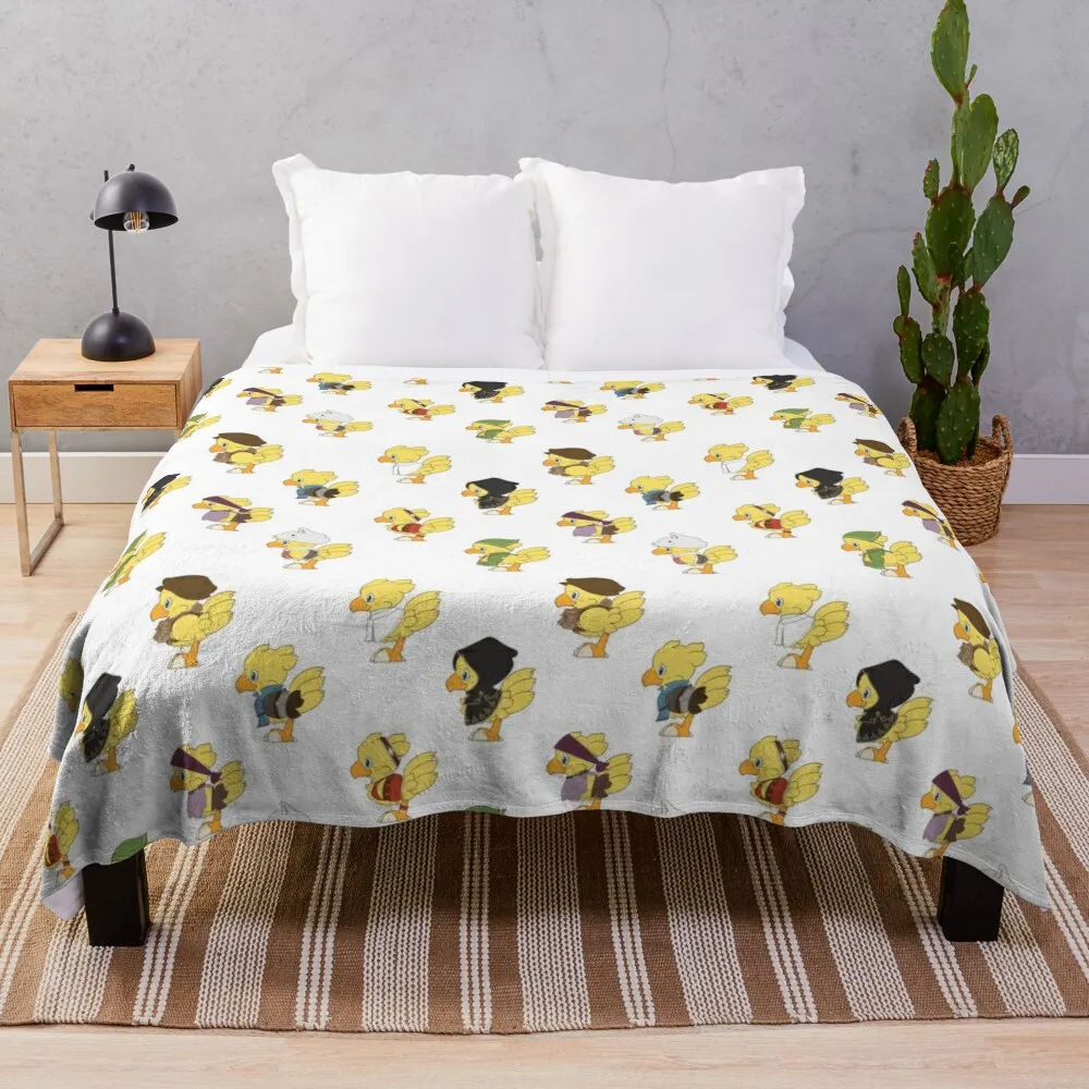 Octopath Chocobo Coperta Da Tiro Luxury St Winter Beds Coperte In Tessuto Di Flanella