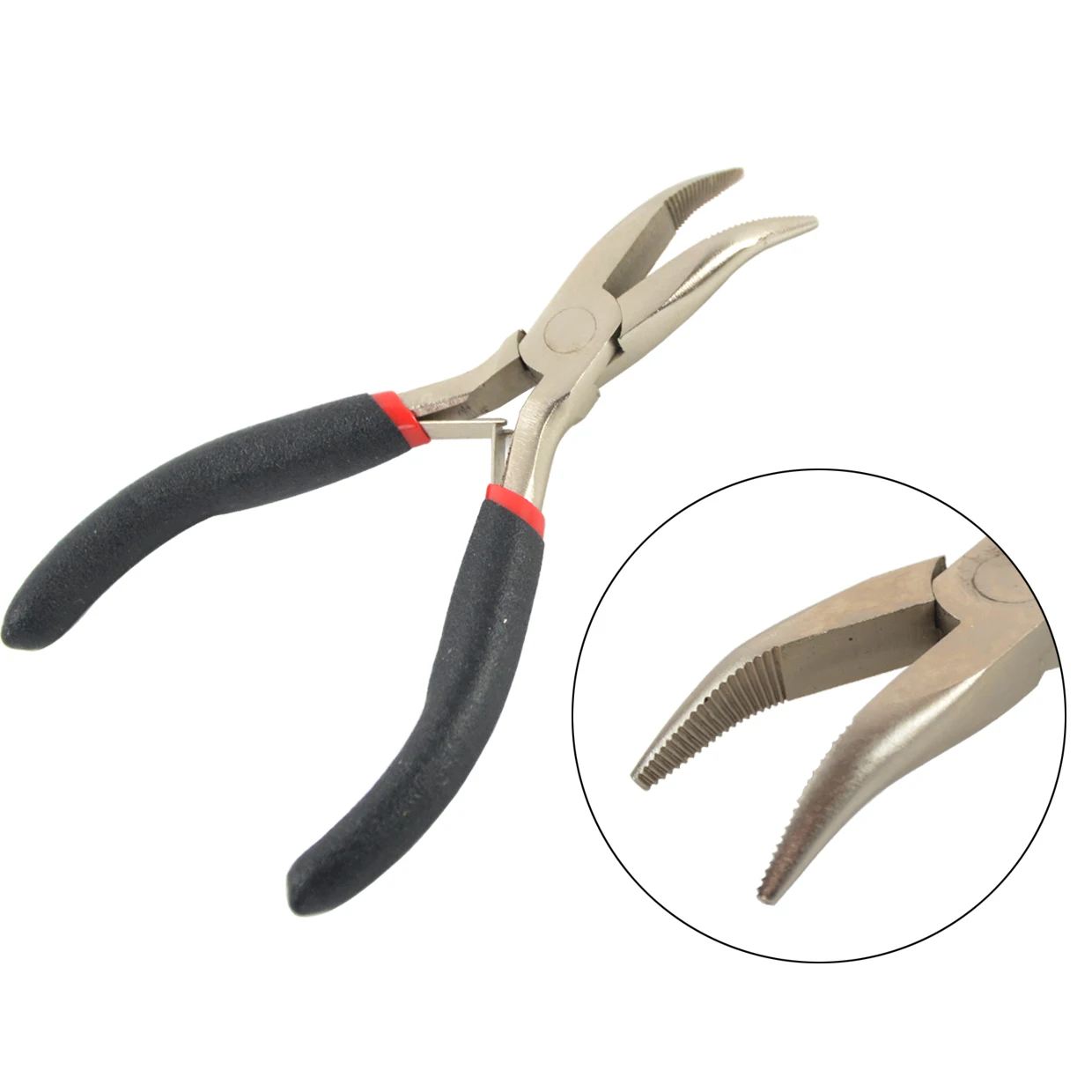 Hair Extensions Tool Kit : I-Tip Hair Pliers 500 Pieces 5.0mm Micro Silicone Hair Beads/Rings Pulling loop Threader Hook Needle