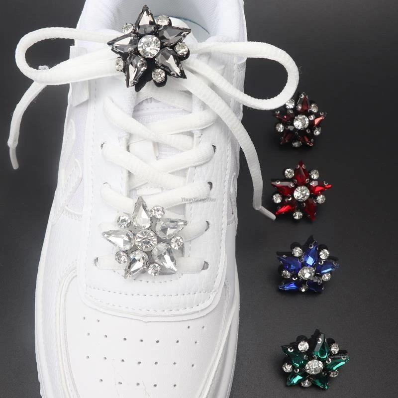 Een nacht Verzorgen fee Kleurrijke Edelstenen Schoen Charmes Mode Steentjes Sneaker Charms Meisje  Gift Schoen Decoratie Diy Schoenveters Gespen Schoenen Accessoires| | -  AliExpress