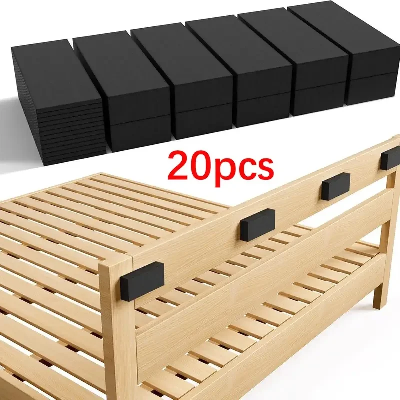 20 יחידות מגני קיר צפיפות גבוהה, מדבקות רהיטים עצמיות למיטה וספה, מניעת שריטות, גימור מאט