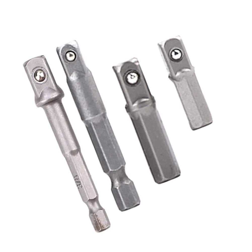 Bohr buchsen adapter 1/4 ''Sechs kant schaft verlängerung für Schlags ch rauber 1/2'' 3/8 ''1/2'' Vierkant bohrer Adapter Set Handwerkzeuge – Detail 2
