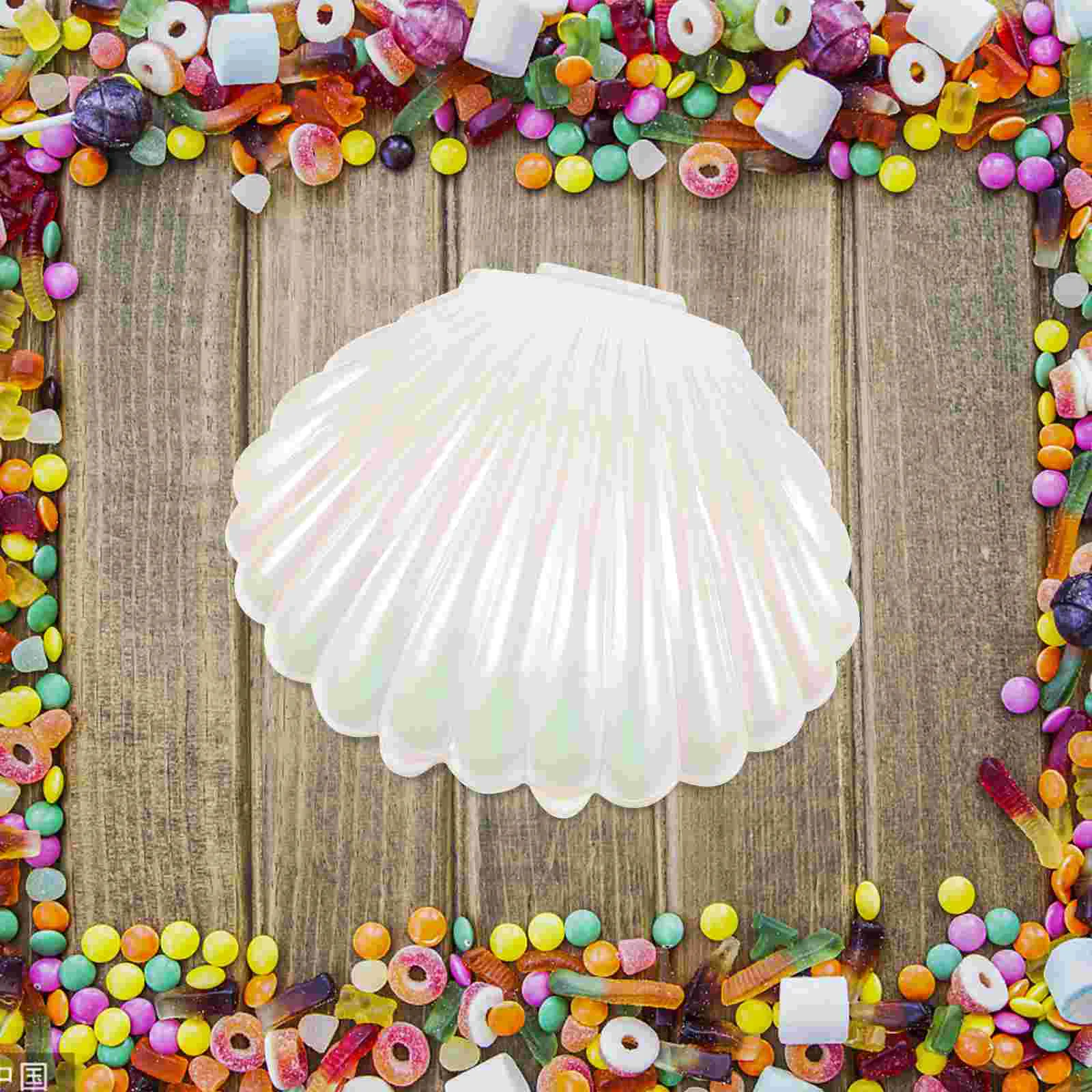 

10 Pcs Pearl Candy Box Party Gifts Candies Table Containers Small Dish Plastic Seashell Holder Jewelry