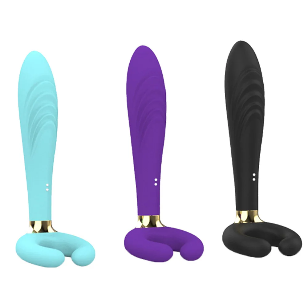 Orissi Magnetischer C-förmiger Vibrator mit drei Köpfen, wiederaufladbar, Sexspielzeug für Paare