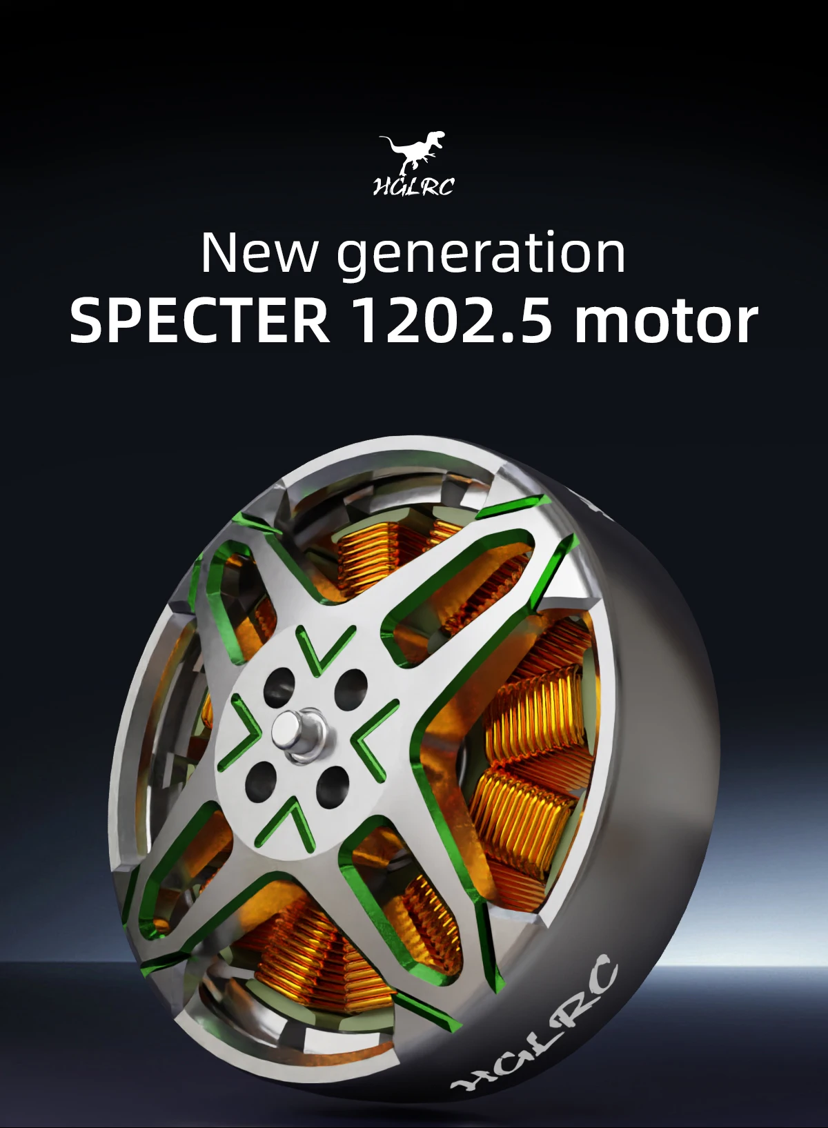 HGLRC SPECTRE 1202.5 moteur sans balais 11000KV 1-2S LIPO pour FPV Freestyle 85mm 2.5 pouces cure-dents 3 pouces Drones longue portée