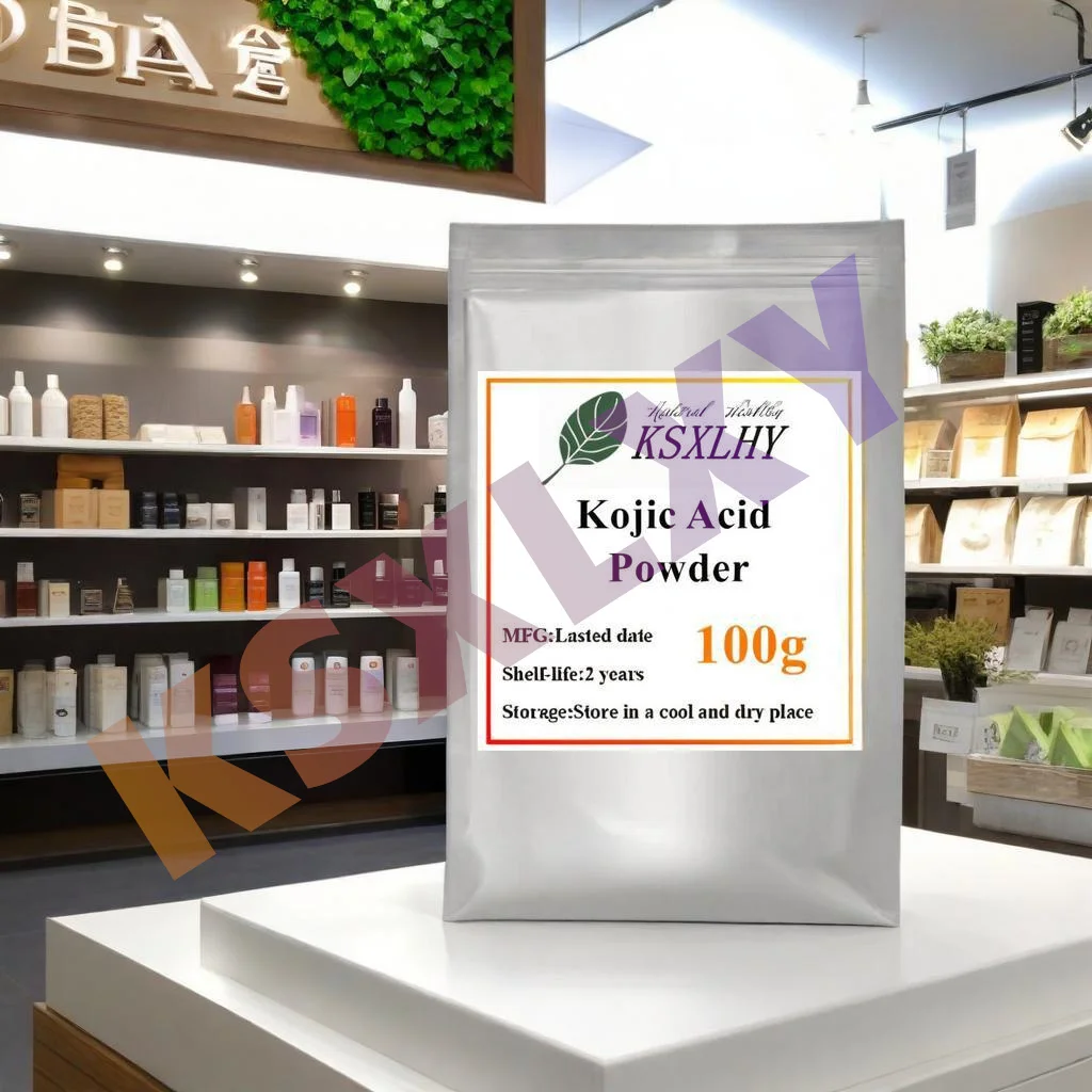 0108,Fast Global Shipping 50-1000g 99% Kojic Acid Powder Skin Whitening