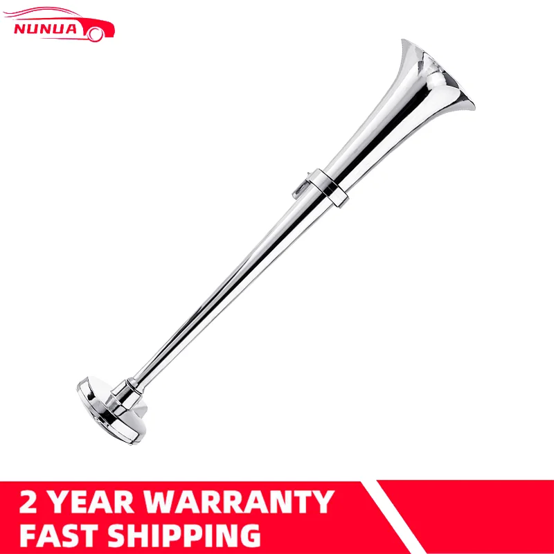 12V Electric Air Horn 178DB Super Loud 16 inch Car Siren Tone Pump Loud Single Trumpet Compressor for Truck Van Lorry Boat car siren horn car air horn
