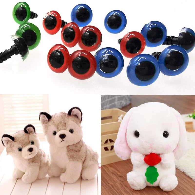 Plastic Safety Eyes Plastic Safety Noses 566Pcs 6mm-14mm Colorful Set For Teddy Bear Soft Toy