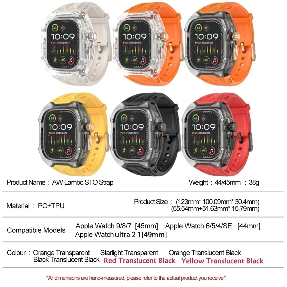 Transparent Modification Kit with Strap and Case