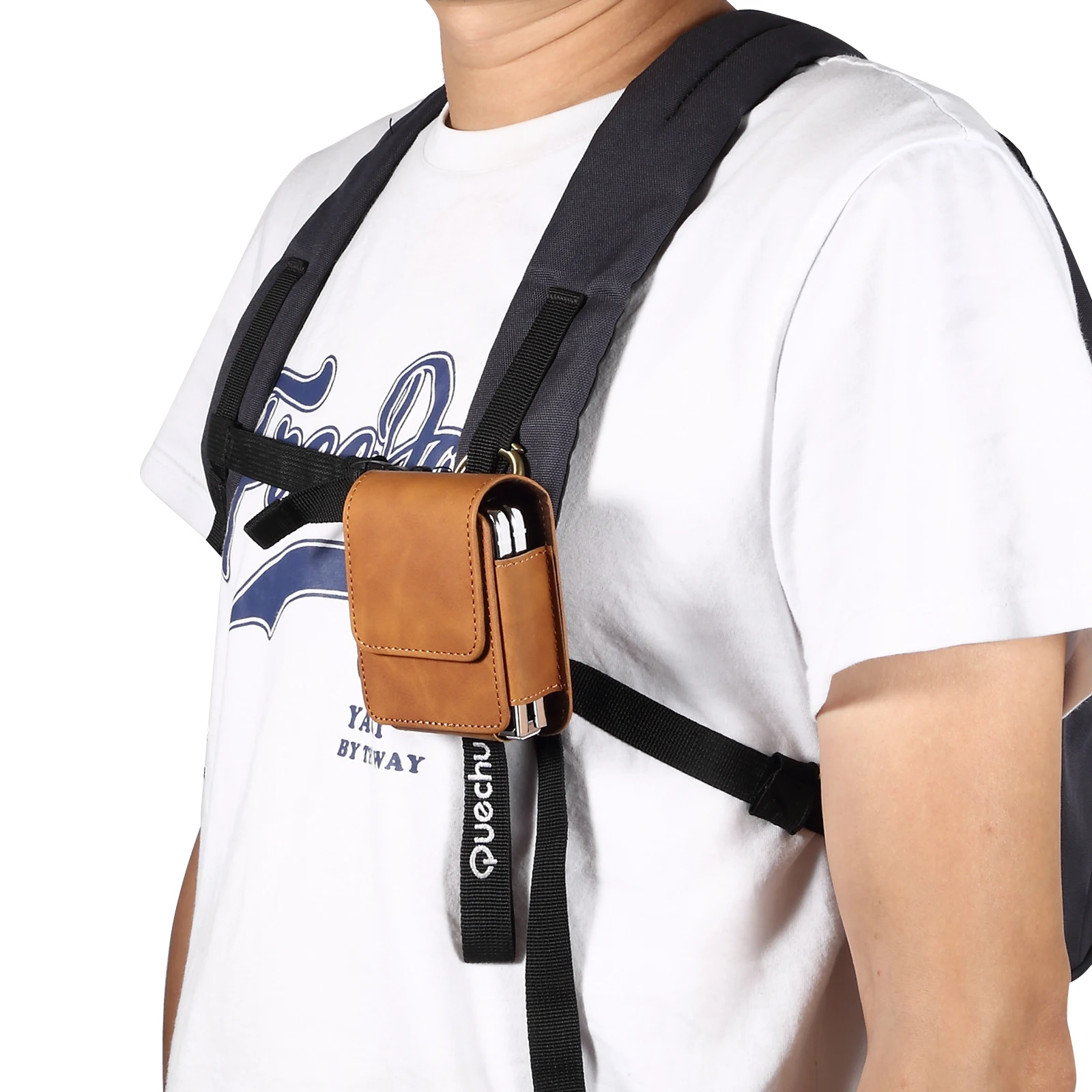 Leather Belt Clip Waist Bag | Men's Holster Pouch