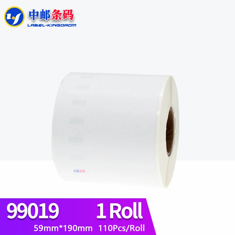 

1 Roll Dymo Generic 99019 Label Sticker 59mm*190mm 110Pcs Compatible for LW400 450Turbo Thermal Printer