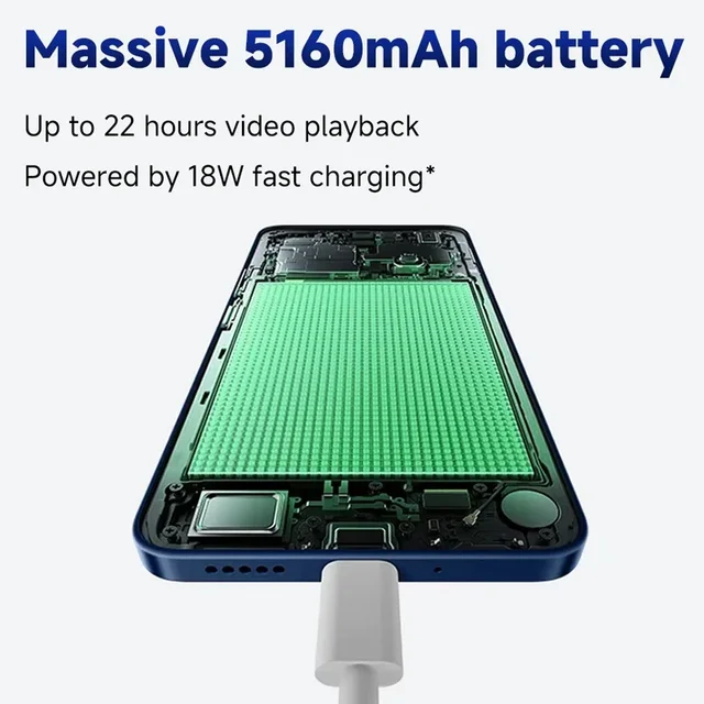 Глобальная версия Xiaomi Redmi 14C Смартфон погружения 6,88'' 120 Гц дисплей 50MP AI двойная камера массивный 5160mAh аккумулятор 2