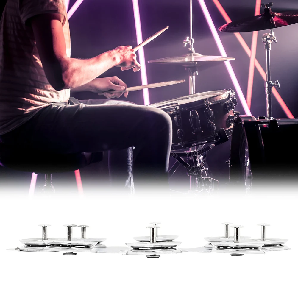 Stainless Steel Silicone Tambourine Rings Percussion Instrument