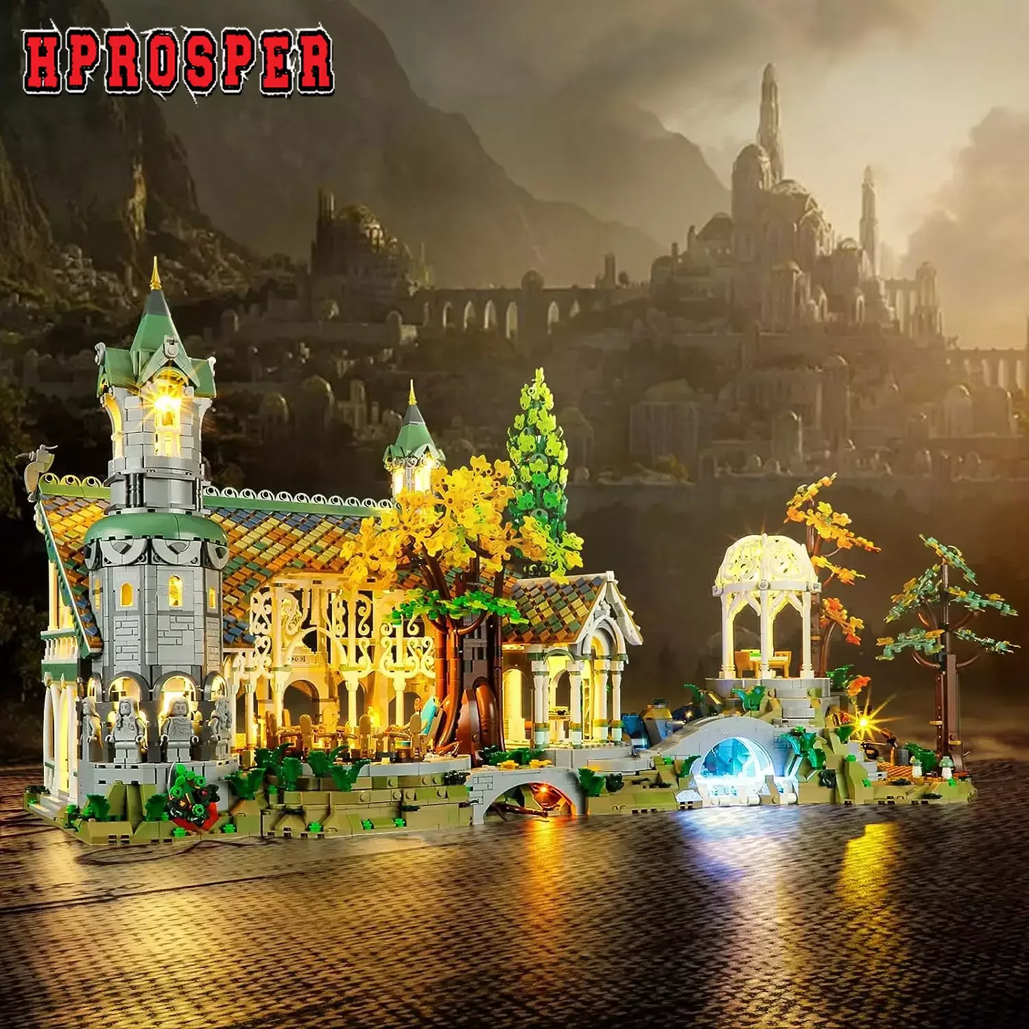 

Hprosper 5V LED Light For Icons 10316 The Lord of The Rings: Rivendell Decorative Lamp (Not Include Lego Building Blocks Set)