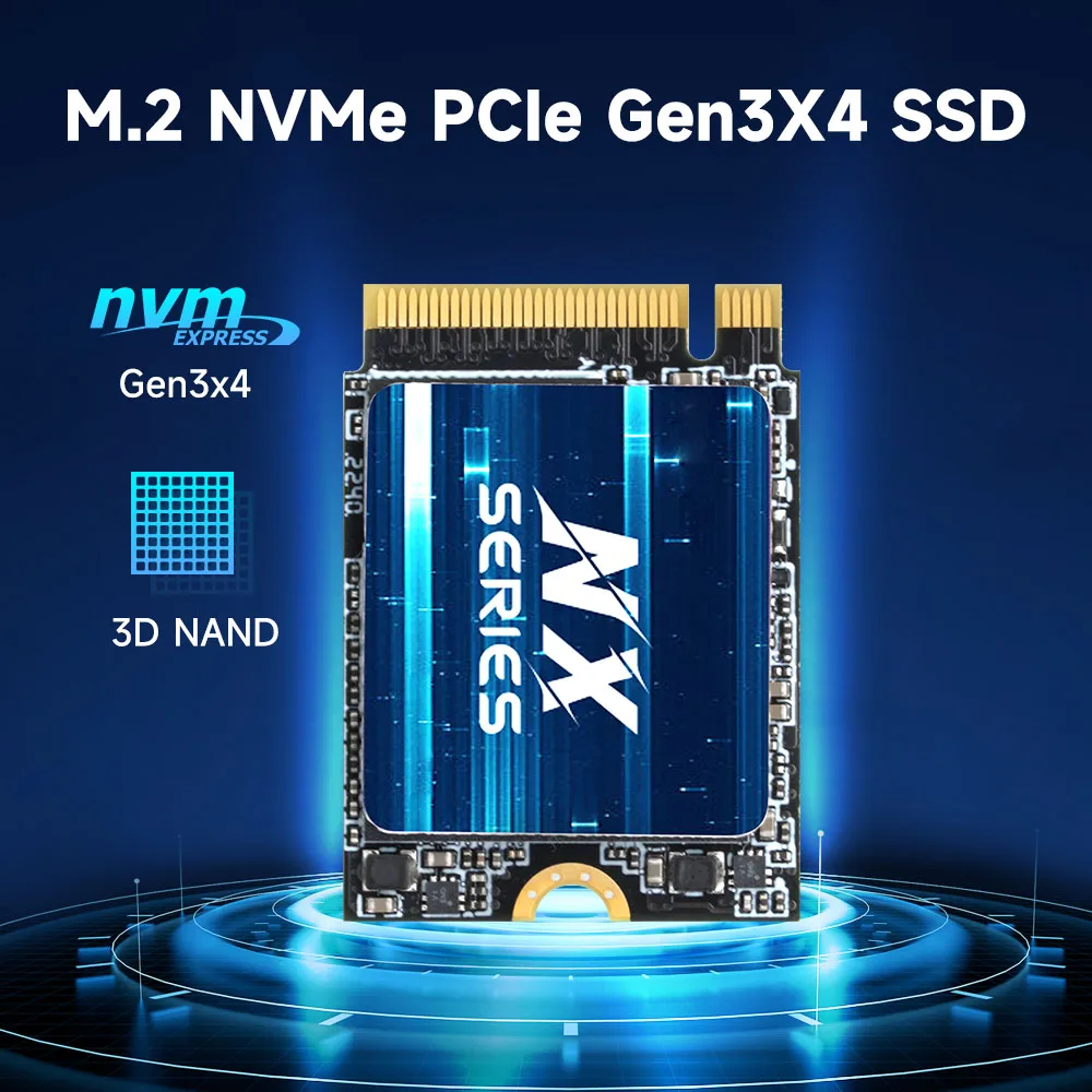 Ssd m2 Nvme 512gb Também Disco Rígido M.2 22 30 Pcie 3.0 Nmve 256g Acionamento Interno para Deck de Vapor Kingspec2230 - Imagem 3