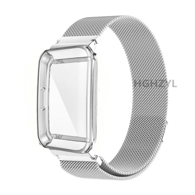 Milan Magnetic Loop Metal Wristband with Screen Protector Case - Premium Replacement Strap