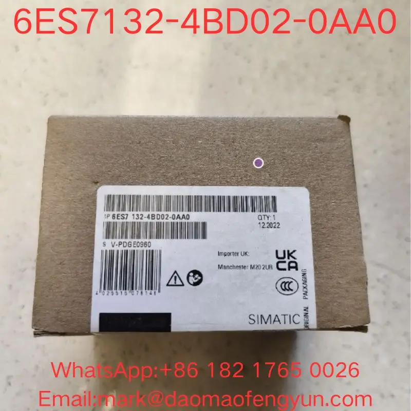 

6ES7132-4BD02-0AA0 Новый SIMATIC DP, 5 электронных модулей для ET 200S