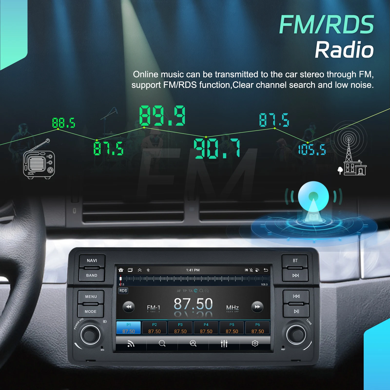Radio para coche Podofo de 7 pulgadas con sistema Android para BMW 3 E46 1998-2005, sistema inteligente para coche, navegación GPS 2din, WiFi, CarPlay, Android Auto, BT, FM, reproductor multimedia para automóvil, sistema inteligente para coche, unidad principal 8