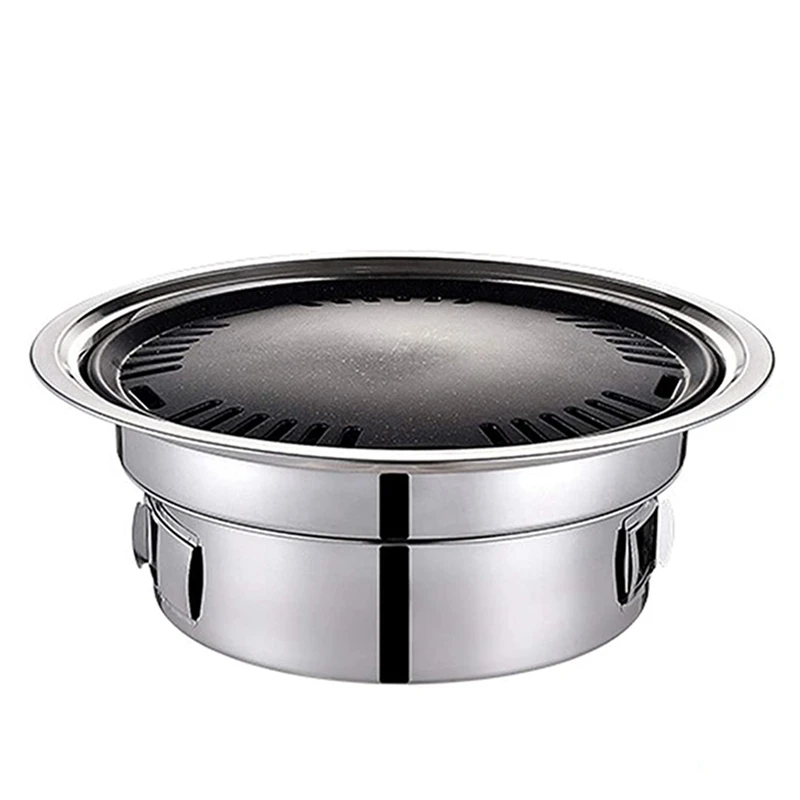 

BBQ Charcoal Grill Portable Household Korean Grill Round Carbon Barbecue Grill Camping Grill Stove,Indoor And Picnic Promotion